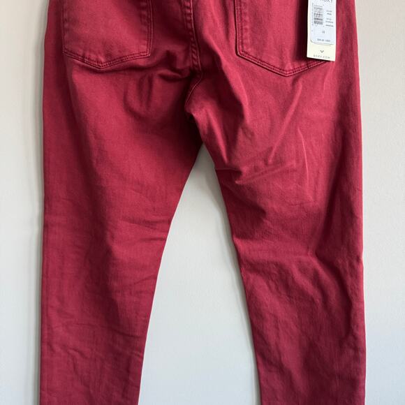 Roxy Suntripper Color Jeans Skinny Fit Red Denim 28 NWT - Picture 7 of 11